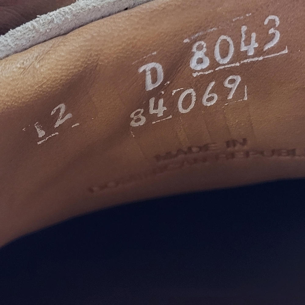 Allen Edmonds CourtSide Sneaker Sand Suede Beige Size 12 D Mens New - Picture 8 of 8